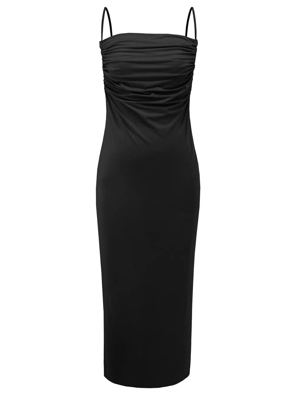 Backless Cowl Neck Sleeveless Cami Dress - Pefli