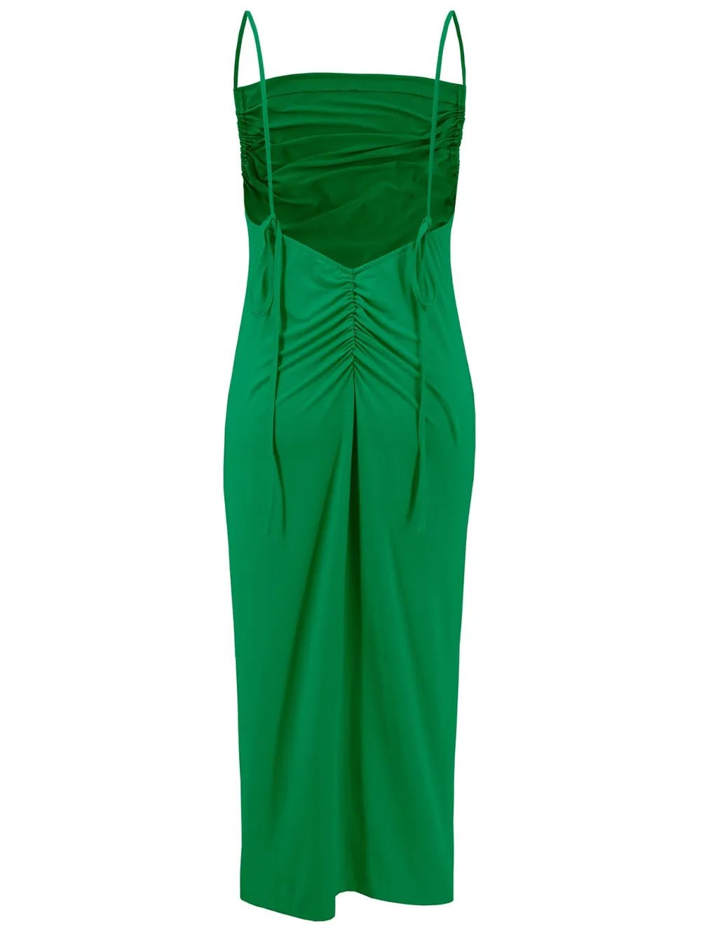 Backless Cowl Neck Sleeveless Cami Dress - Pefli