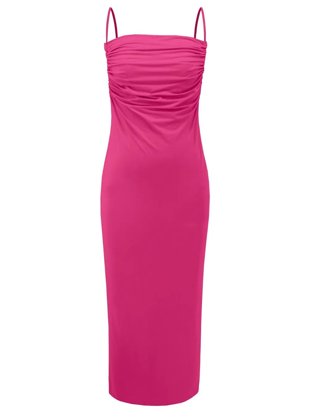 Backless Cowl Neck Sleeveless Cami Dress - Pefli